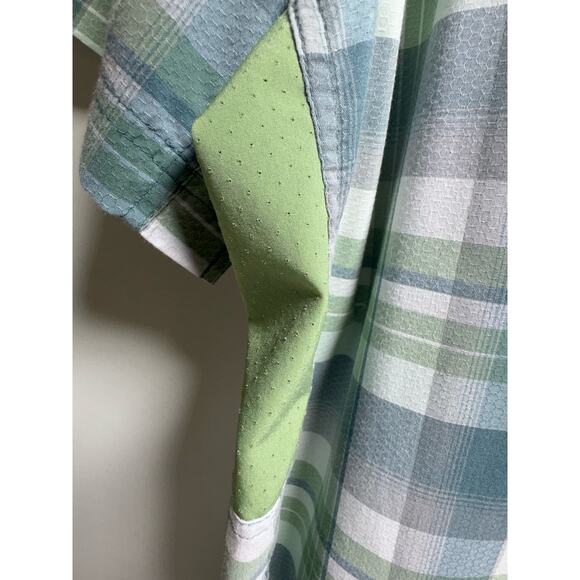 Magellan 3XL Men’s Green Plaid Short Sleeve Shirt Outdoors Gorp Core Plus Size - Picture 10 of 11